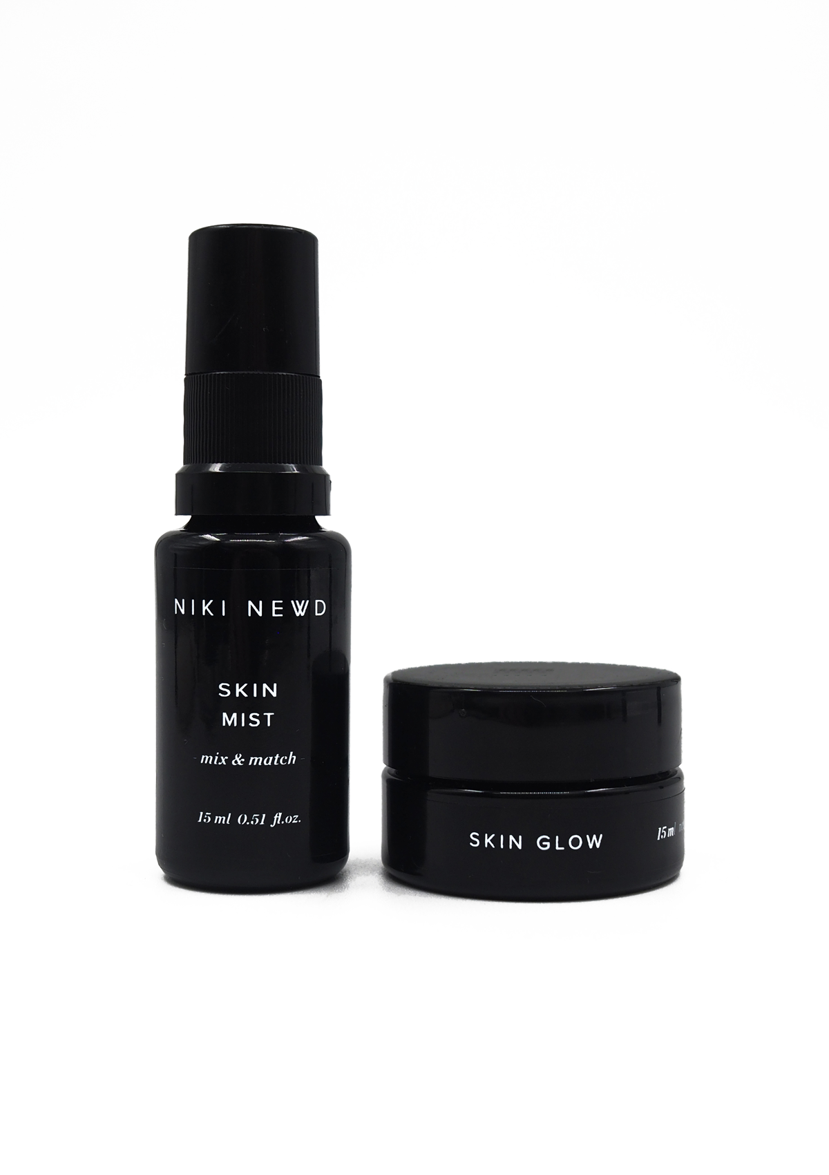 Niki Newd® Skin Glow & Skin Mist – gentle skincare duo for soothing redness and providing deep hydration to sensitive, mature skin.