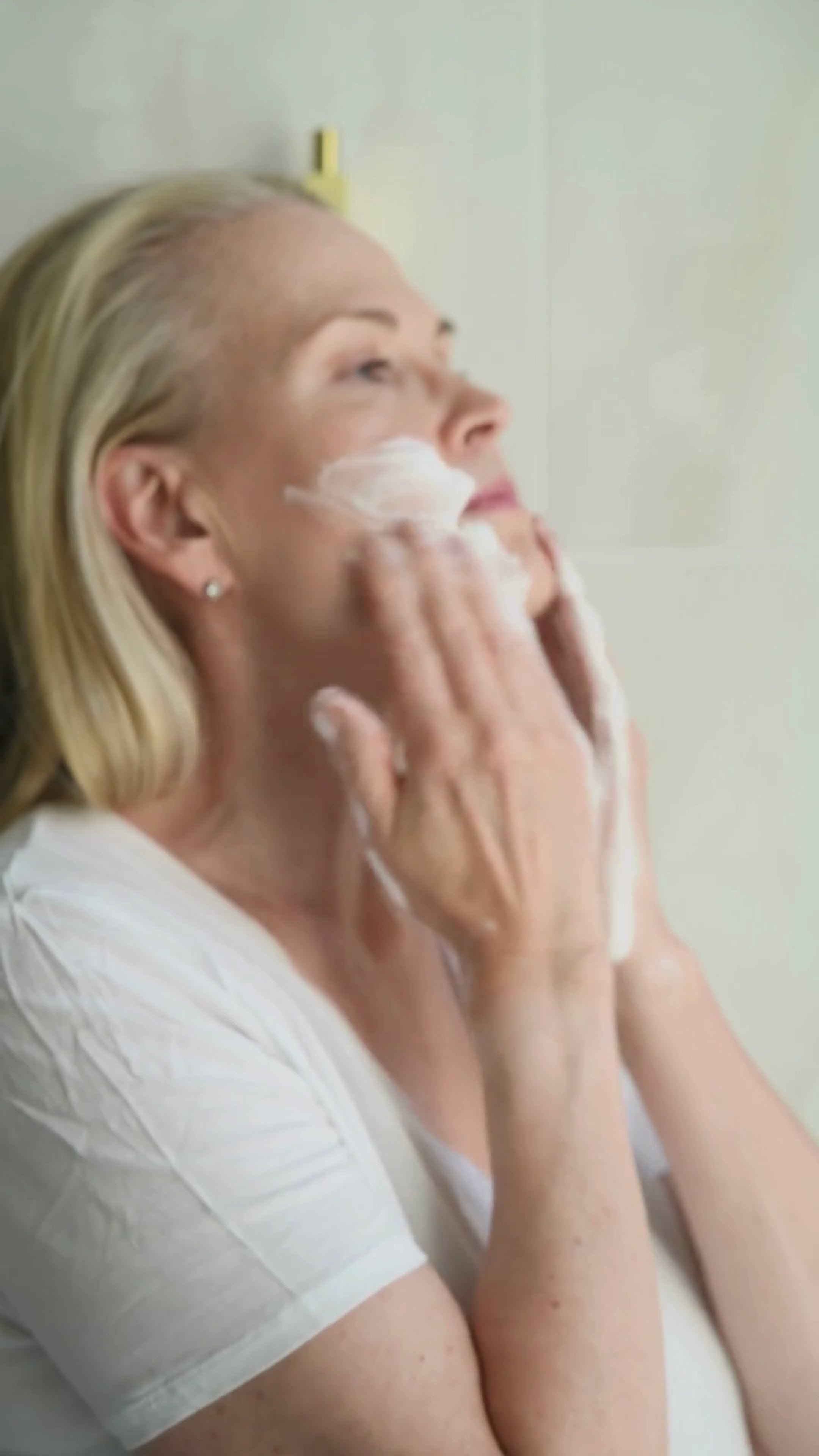 Soft, gentle foam from Niki Newd® Oatmeal Soap – a soothing, natural cleanse for delicate skin.